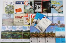Selection of Assorted Golf Programmes and Magazines featuring 1972 Amateur International Golf