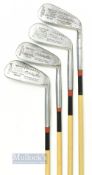 4x Matching Spalding Sweet Spot Cushion Neck Irons with coated steel shafts - 3, 4, 5 & 6 all made