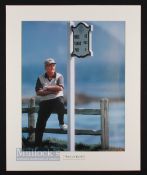 Jack Nicklaus 'The Last Round' Golf Poster depicted at Pebble Beach, mounted ready to frame measures