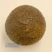 Early Forgan Style Fine Marked Hand Hammered Golf Ball - some strike marks to the cover but good