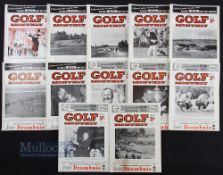 Collection of 1957 'Golf Monthly' magazines (12) - Complete 12 month Vol No XLVII - covers are
