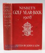 1908 Nisbet's Golf Yearbook edited by John Low, 561pp, London: James Nesbit & Co, in decorative