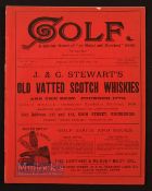 Rare 1890 'Golf - A Weekly Record of 