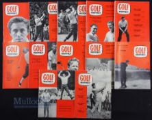 Collection of 1962 'Golf Monthly' magazines (12) - complete 12 issues with more topical issues