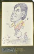 Limited Edition Tony Rafty (1915-2015) Golf Caricature Prints featuring Nick Price, Tom Kite and