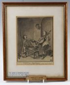 E Mitchell (EW) - Original artwork for The Golf Monthly Magazine April 1919 - featuring James