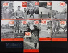 Collection of 'Golf Monthly' magazines from 1958-1960 (11) - complete change to the covers which are