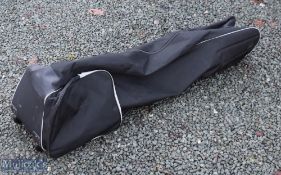 Golf Club Travel Cover with pocket, wheels to base, two handles, measures 120cm approx. in black