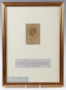 THOMAS HODGE - (b.1827-d.1907) Royal & Ancient Golf Club St Andrews Personality - watercolour of J E