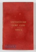 Rare 1894/95 Littlestone Golf Club (Est 1888) Rules, Regulation, and List of Members Booklet -