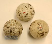 Interesting collection of covered pattern golf balls (3) - The Resilient showing interlinked diamond