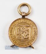 R A Whitcombe - 1931 West of England Golf PGA Championship Winners 9ct Gold Medal - played at Came