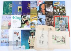 Selection of Golf related Magazines and Ephemera features 1994, 1995, 1996, 1999, and 2006 A Year at