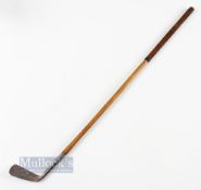 1900 Scottish Silver golf club head half size example of an early iron from the mid 19thc - silver