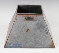 Original Pattisson Golf Course Requisites Alloy Sand Tee Box - square splayed shaped box c/w