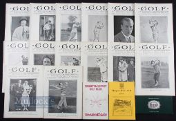 1925 Golf Illustrated Magazines features Oct 16, 23, 30, Nov 6, 13, 20, 27, Dec 4, 11, 25, 1926