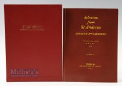 Grant, H R J and D M Wilson III - (signed) 'Selections from St Andrews Ancient and Modern 1870 -