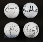 Collection of European Tour Winners and Ryder Cup players signed golf balls (4) Colin Montgomery,