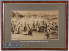After Michael Brown (1853-1947) - Original Life Association of Scotland golf print entitled The