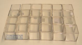 Collection of 24x Golf Cube Ball Display boxes - used