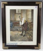 Sadler, W Dendy - 'A Little Practice' Golf Print from the original picture in the Collection of