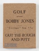 Bobby Jones Flicker Golf book - titled 
