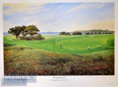 Graeme Baxter signed ltd ed colour golf print 