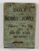 Bobby Jones Golfing Flicker book - titled- Drive and Mashie Shots
