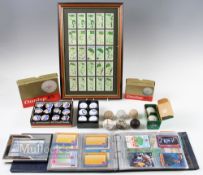 Dunlop 65 Wrapped Golf Balls within original box, Dunlop Salt and Pepper Shakers in box, a selection