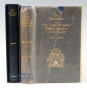 Robbie, Cameron J - 'The Chronicle of The Royal Burgess Golfing Society of Edinburgh 1735-1935' 1936