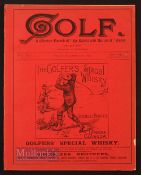 Rare 1890 'Golf - A Weekly Record of 