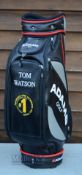 Tom Watson 'Adams Golf' Tour Trolley Golf Bag - full size black and silver tour bag with embroidered