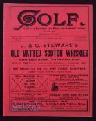 Rare 1890 'Golf - A Weekly Record of 