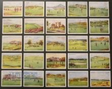 WD and HO Wills Golfing cigarette cards c1924 titled 