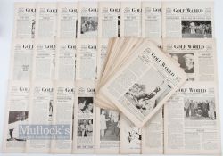 1949 Golf World Newspaper Selection Vol II and Vol III features Vol II nos 30, 31, 32, 33, 34, 38,