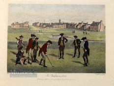 Josset, Lawrence (1910-1995) after - coloured golf print titled 