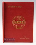 Hardbound 1951 Official Ryder Cup Golf Programme played at Pinehurst, bound in red and gilt