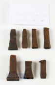 Collection of Cast Iron Golf Club and Other Head Stamp Marks (7) - W B Lewis, Mark II, Farnworth