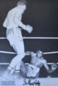 Sir Henry Cooper Signed Boxing photograph - Henry Cooper v Muhammad Ali - signed Sir Henry Cooper,