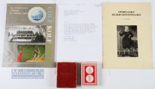 Collection of Colf, Kolf and Golf Reference books (Ex Schulenburg Library), Correspondence from S