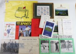 Assorted Golf related publications and magazines features 1966 International golf Match at Malone