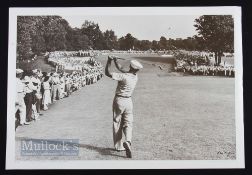 Ben Hogan Golf Poster 1-Iron Shot at 1950 US Open at Merion measures 63x43cm approx., ready to