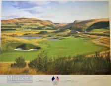1996 The Johnnie Walker The PGA Cup signed ltd ed colour golf print 