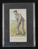 Young Tom Morris - Rare Copes Golf Cigarette Card No. 26 c1900 - mounted in plastic protective