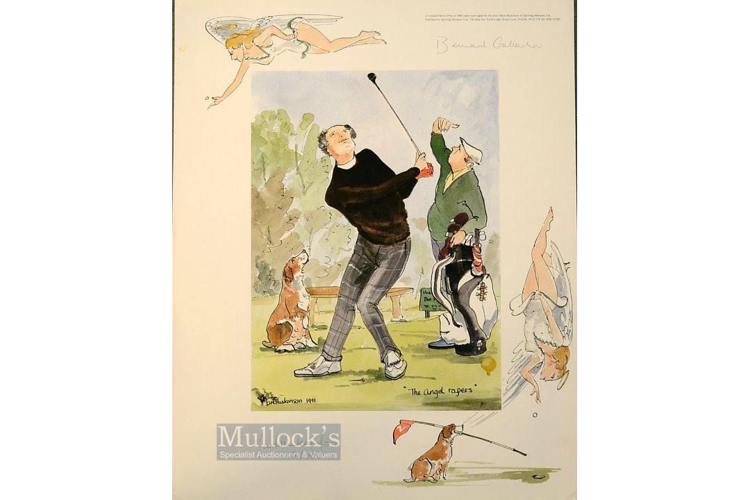 Mark Huskinson signed (b.1935-2018) interesting set of 6x signed ltd ed humorous colour prints which - Image 3 of 6