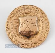 1913 The Fyfe Trophy 9ct Gold Medal - the reverse is engraved 