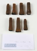 Collection of Cast Iron Golf Club and Other Head Stamp Marks (7) R.A Reveley (Bert) Sunderland