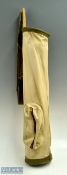 MK Balanced Patent' Canvas Pencil Golf Bag with maker's plaque marked patent number 2364223 and '