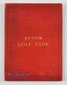 Rare 1892 Epsom Golf Club (Est 1889) Rules, Regulations and List of Members Handbook - in the