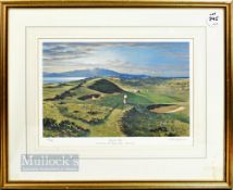Craig Campbell (Signed) 'Out For Two- Royal Troon' Golfing Print